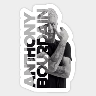 Funny Chef Anthony Bourdain Sticker